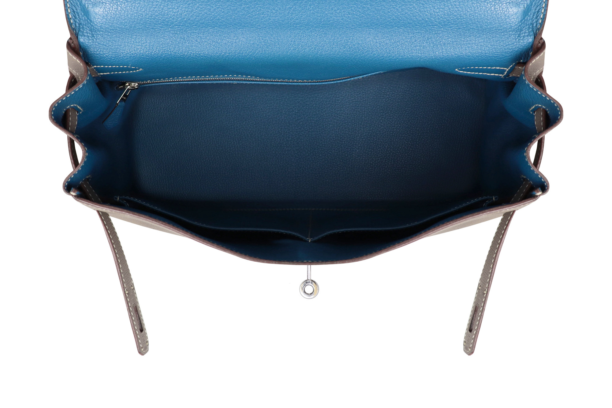 Hermès Kelly 35 Etoupe Epsom Retourne Bag