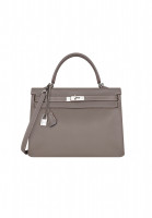 Hermès Kelly 35 Etoupe Epsom Retourne Bag