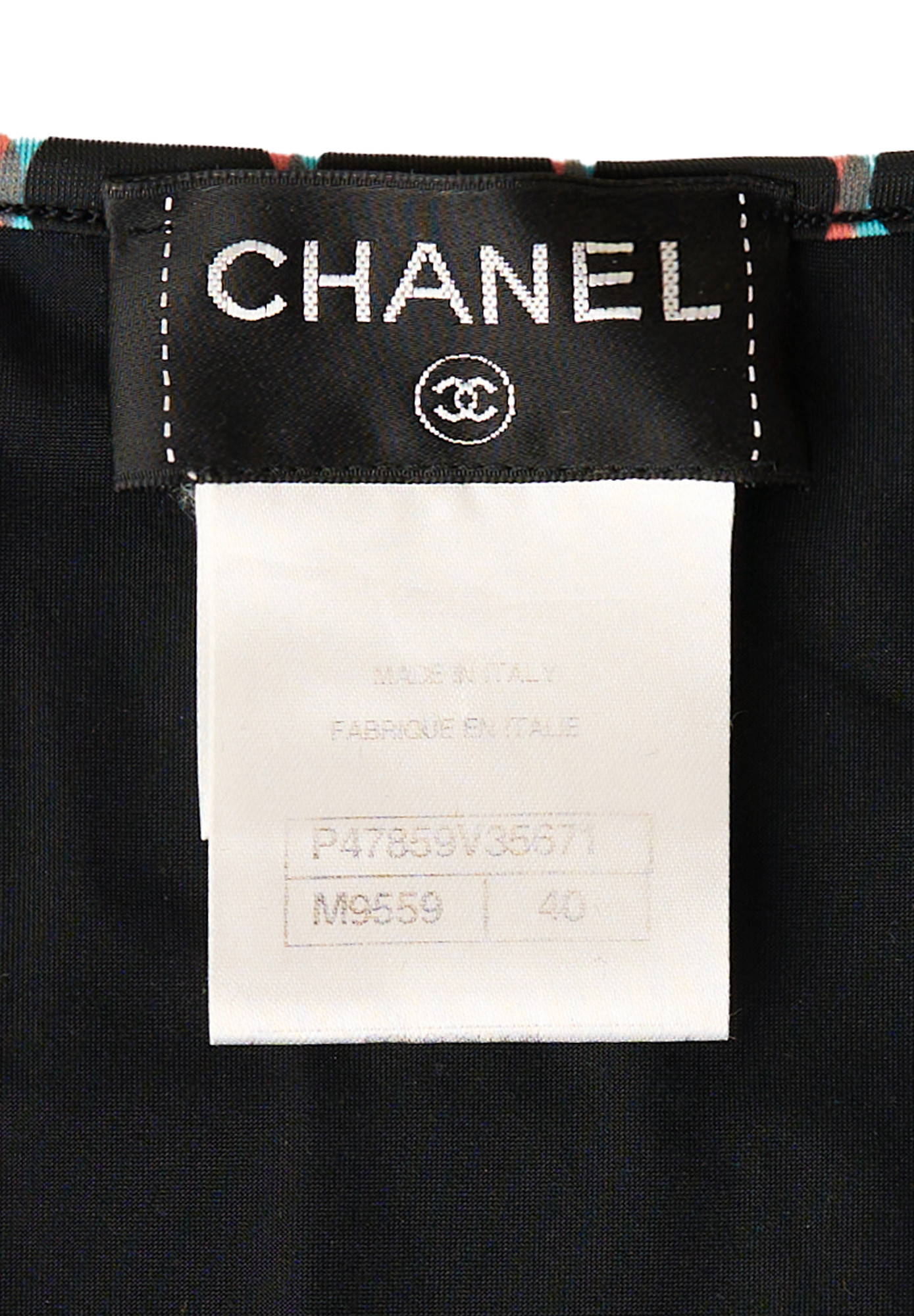 Chanel Black And White Swimsuit