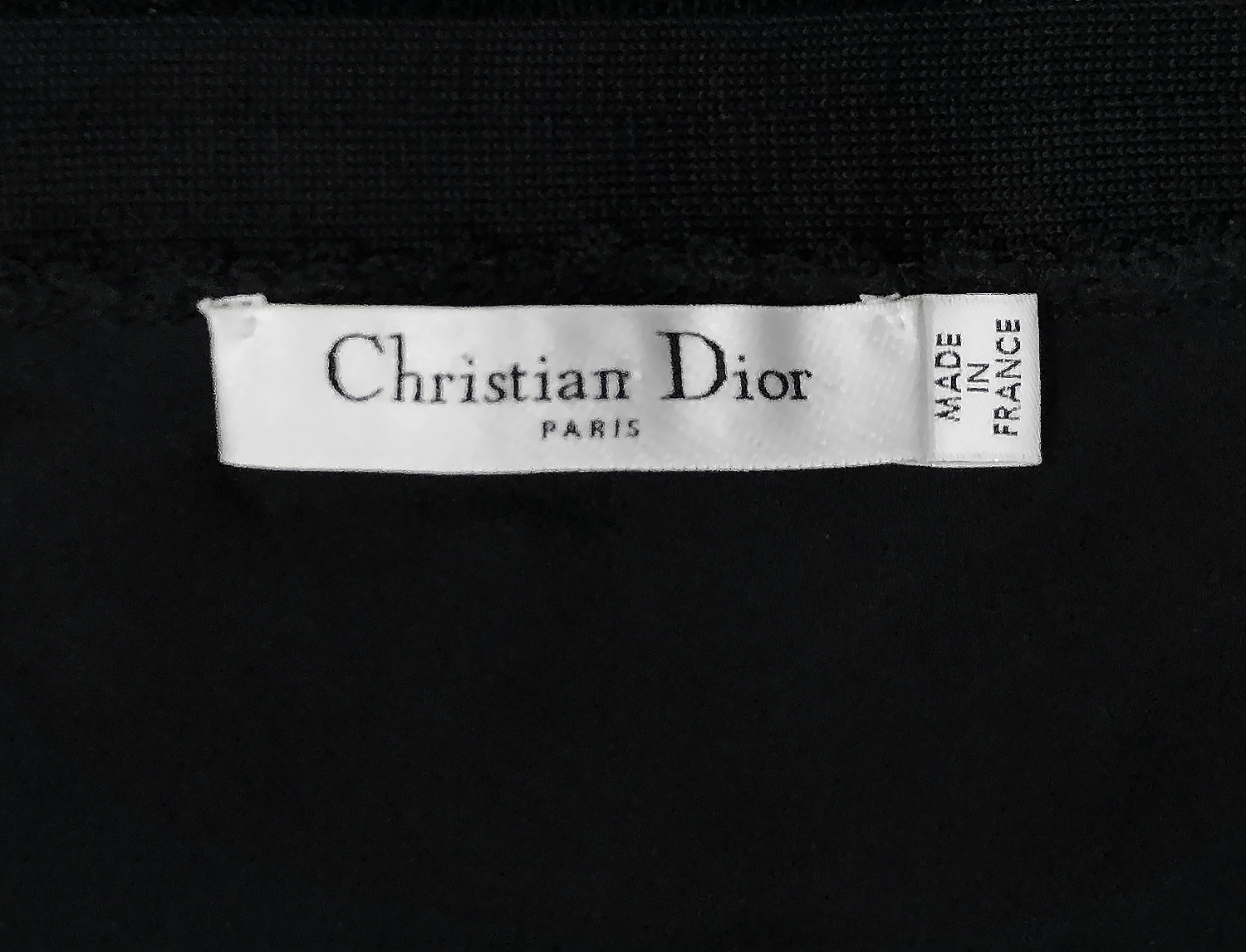 Christian Dior Black Knit Dress