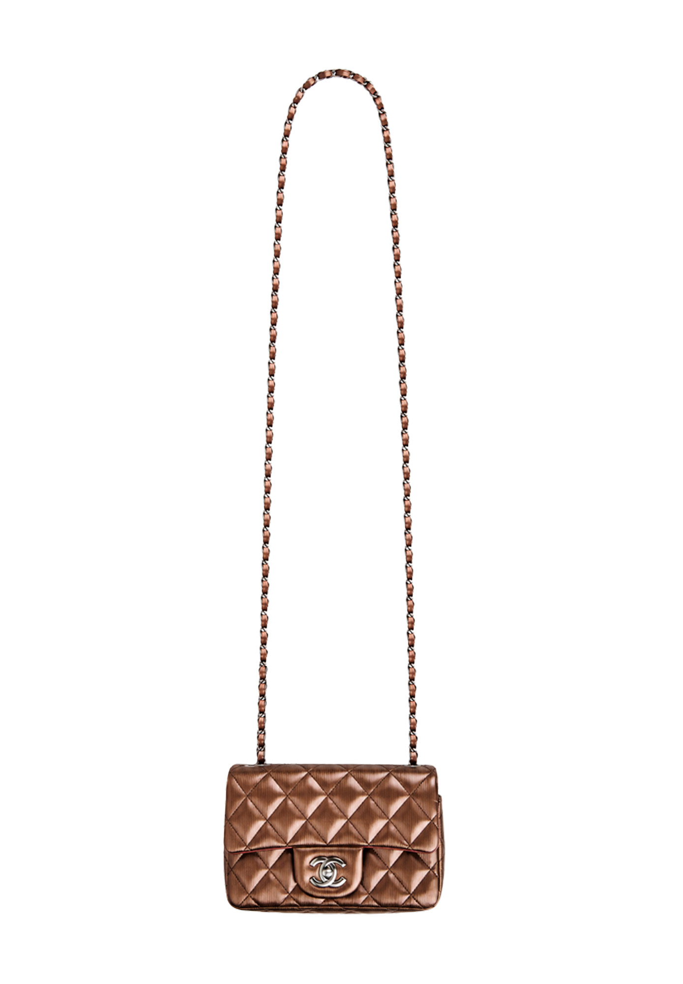 Chanel Single Flap Mini Patent Leather Bag