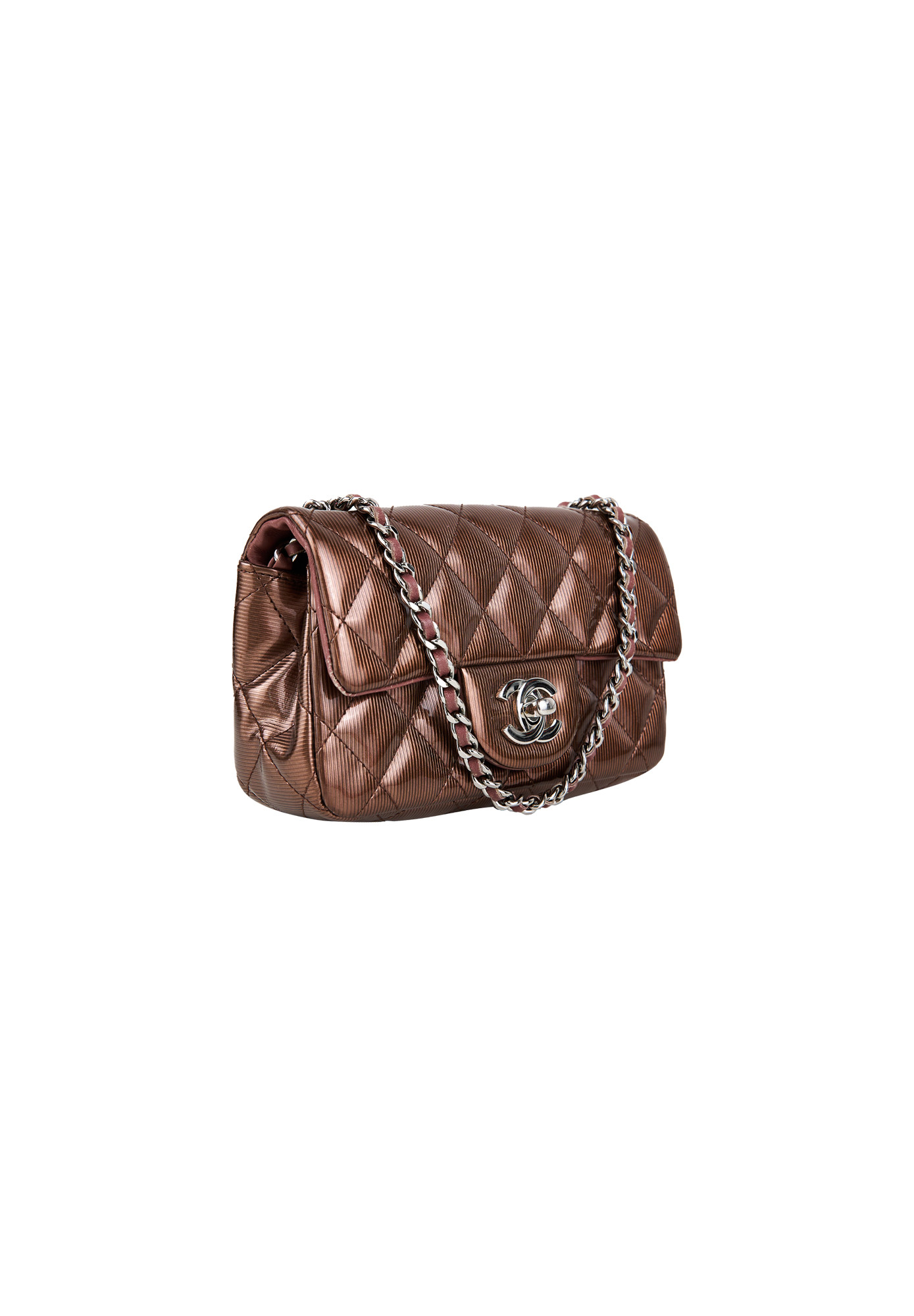 Chanel Single Flap Mini Patent Leather Bag