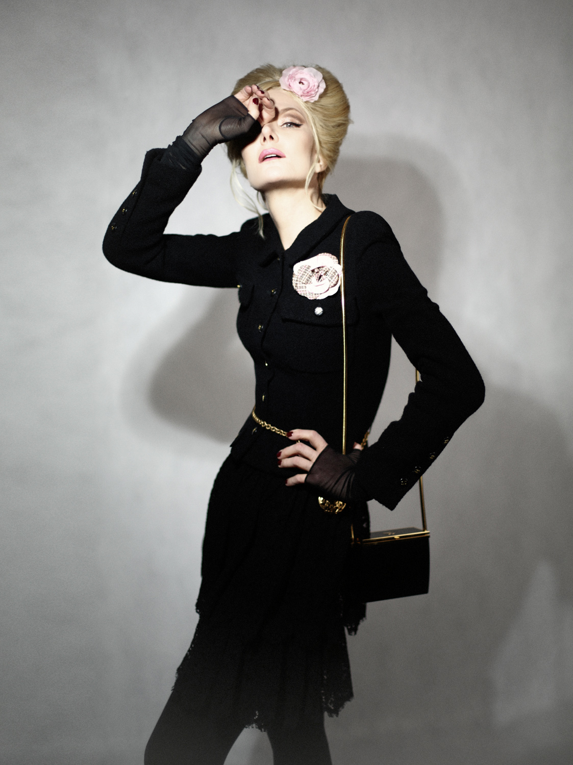 Chanel Pink Camellia Brooch