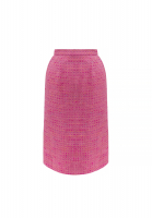 Chanel Pink Tweed Skirt