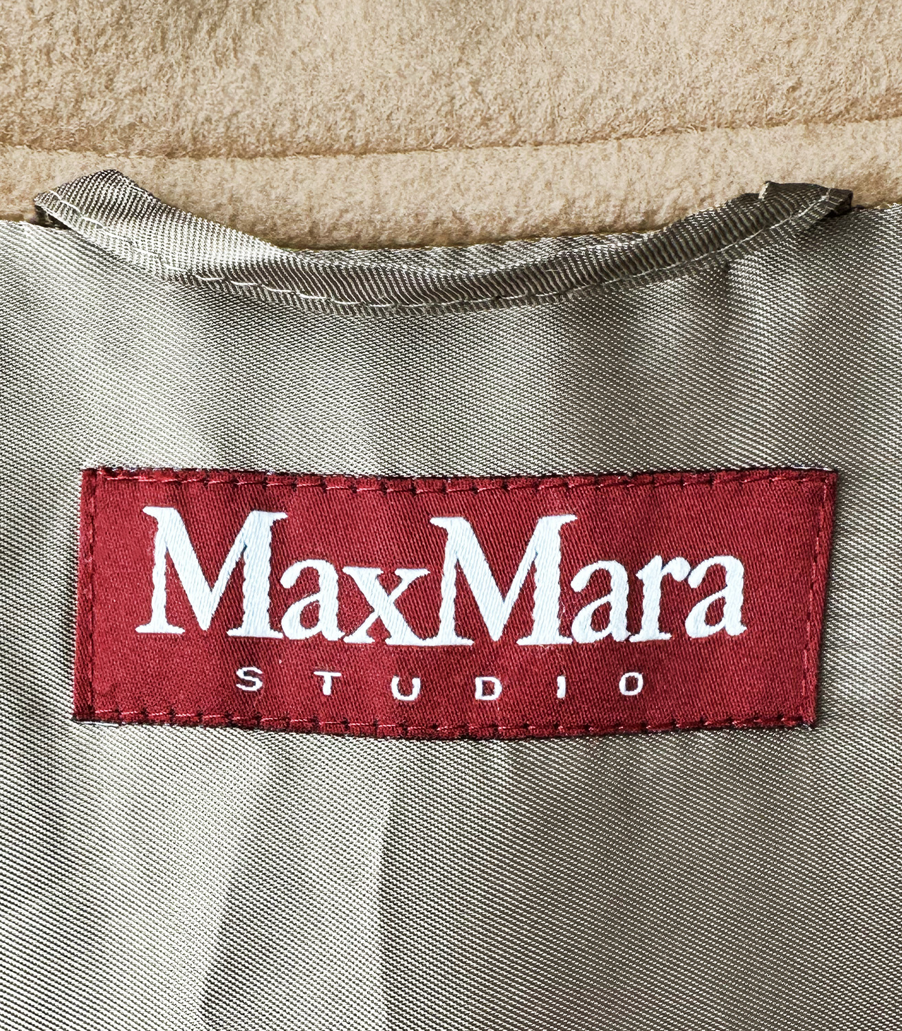 Max Mara Beige Wool Coat