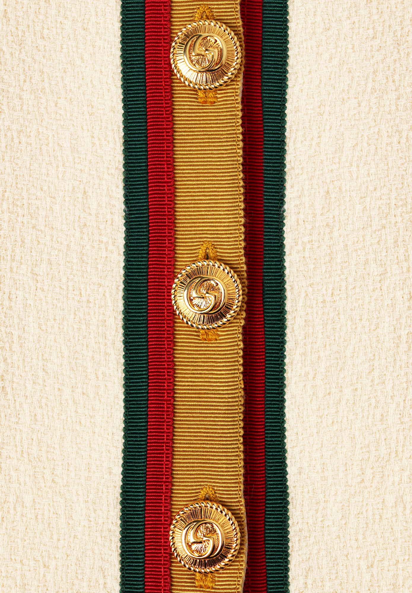 Gucci Jacket With Multicoloured Trim