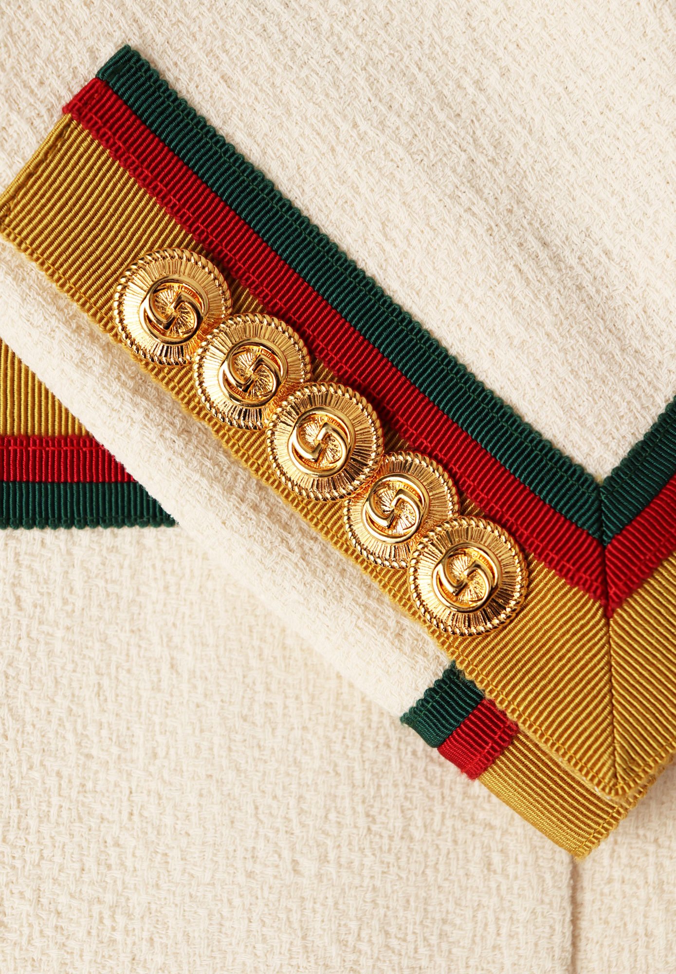 Gucci Jacket With Multicoloured Trim
