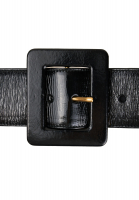 Yves Saint Laurent Black Leather Belt