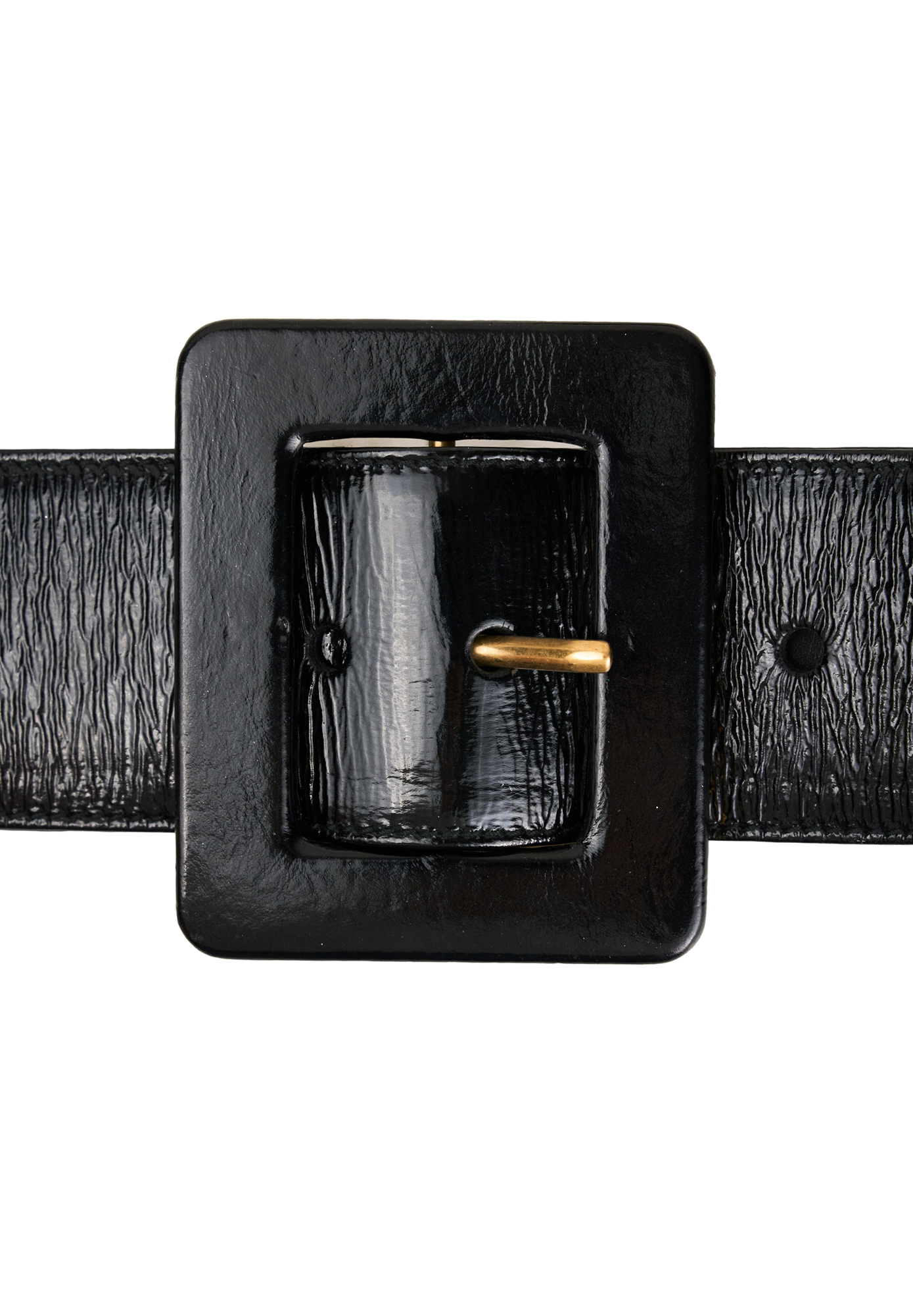 Yves Saint Laurent Black Leather Belt
