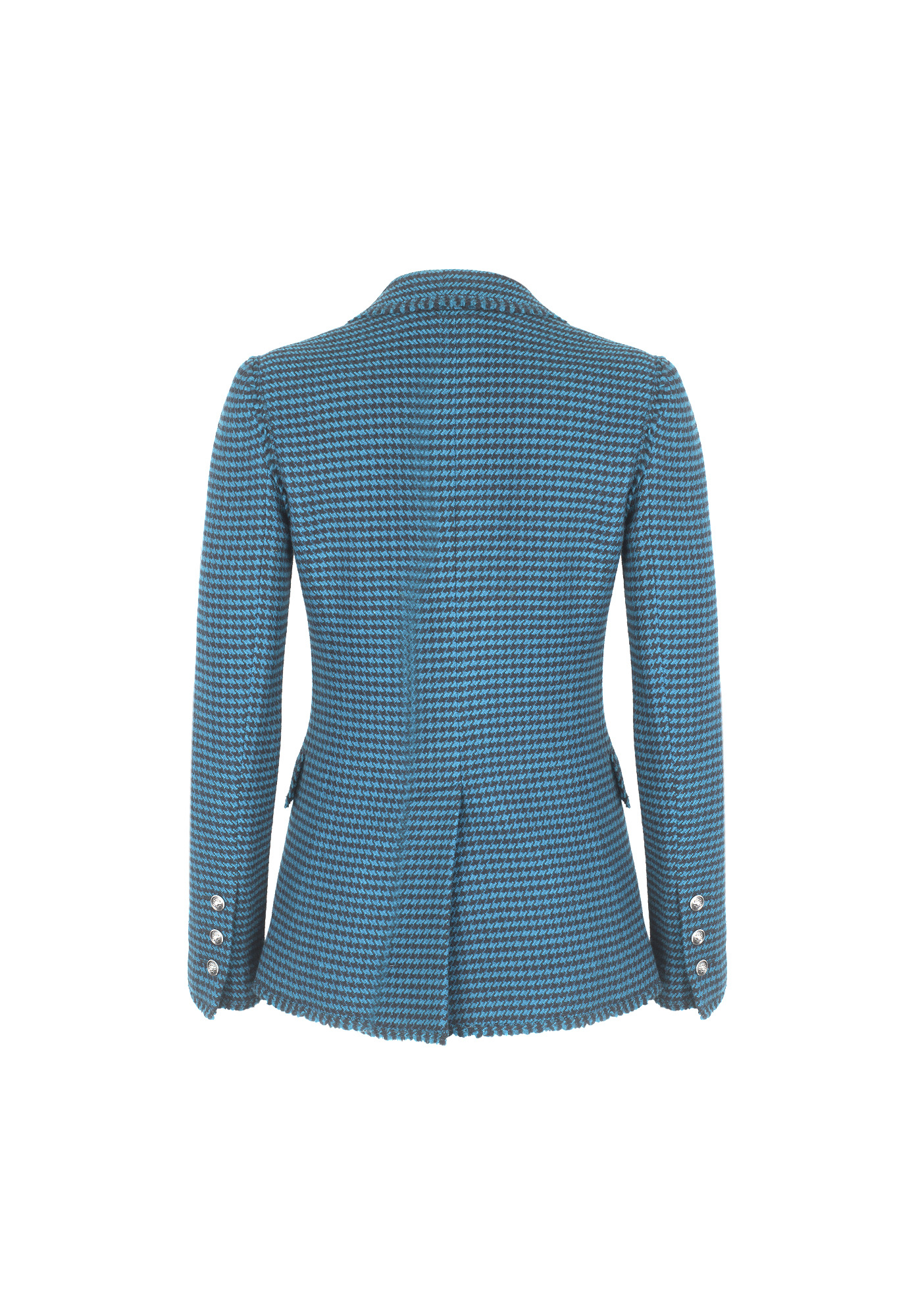 Chanel Emerald Jacket in a houndstooth pattern