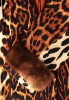 Christian Dior Leopard Jacket With Fur Trim