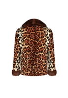 Christian Dior Leopard Jacket With Fur Trim