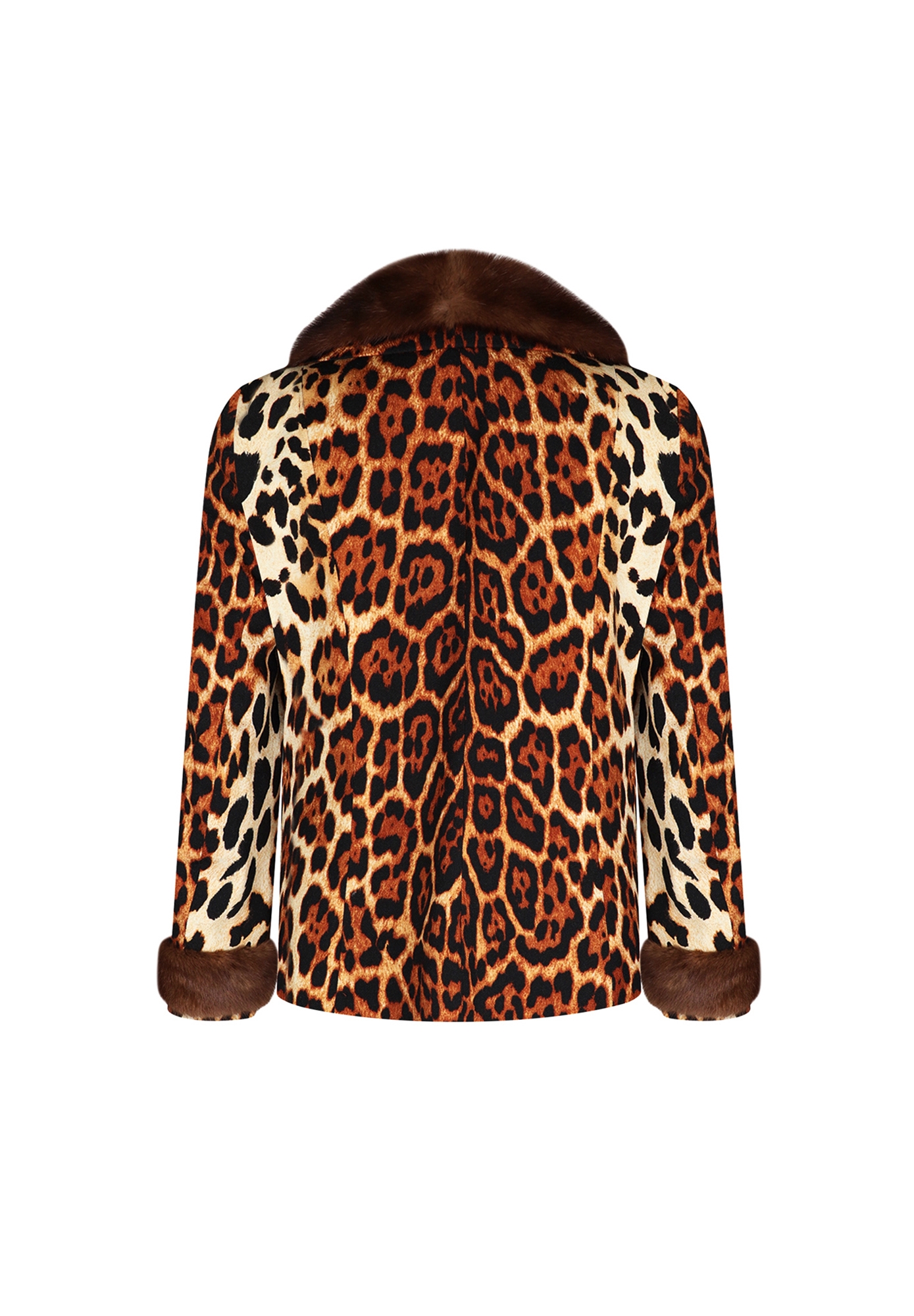 Christian Dior Leopard Jacket With Fur Trim
