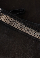 Versace Black Leather Trousers