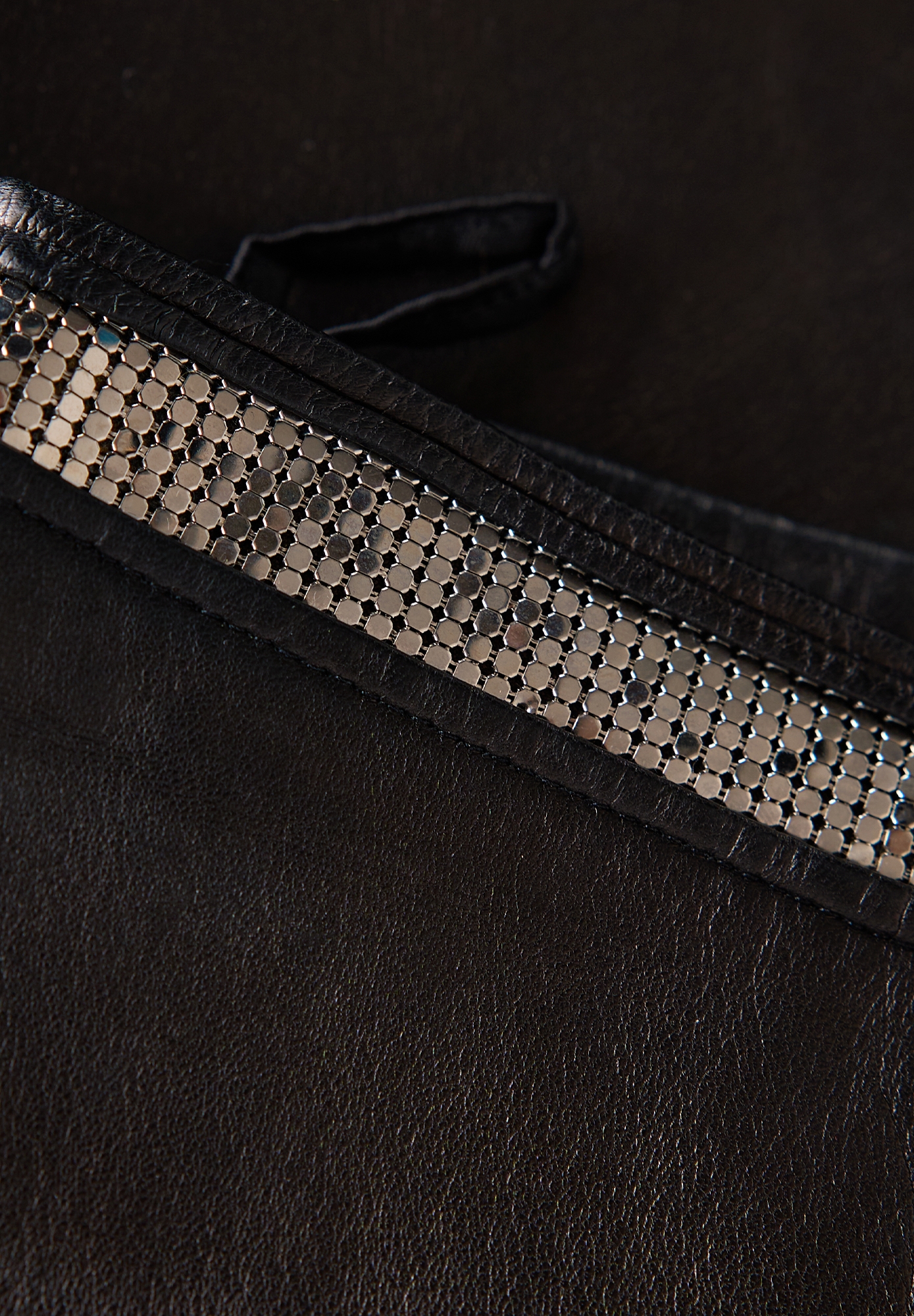 Versace Black Leather Trousers