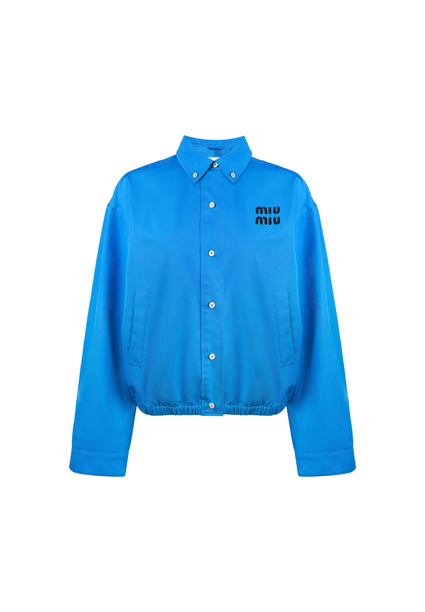 Miu Miu Blue Bomber Jacket
