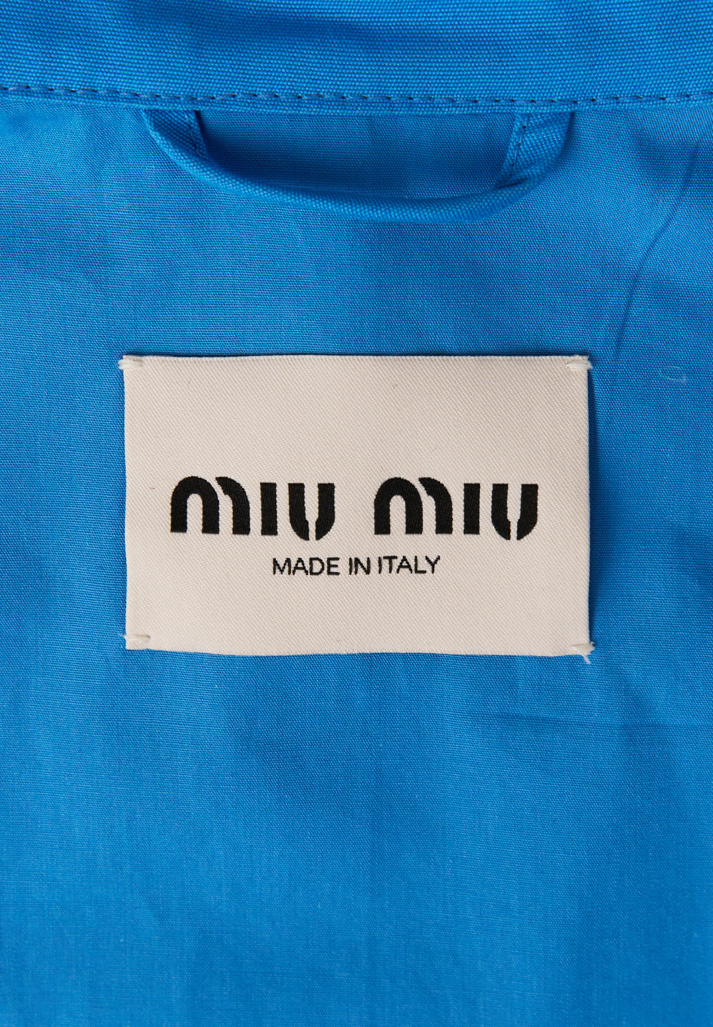 Miu Miu Blue Bomber Jacket