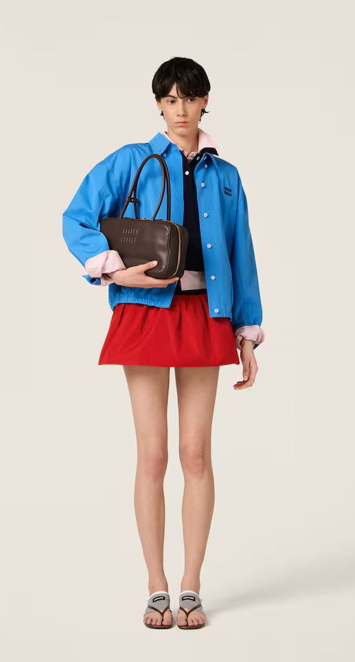 Miu Miu Blue Bomber Jacket