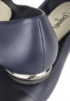 Chanel Navy Ballerina Shoes