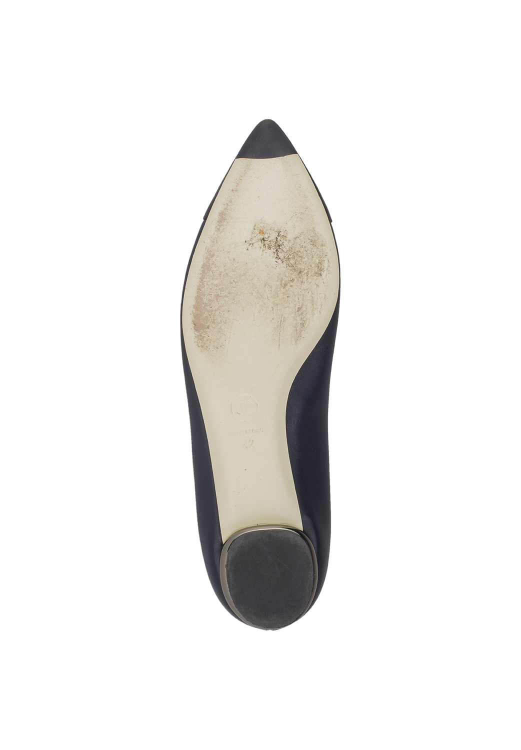 Chanel Navy Ballerina Shoes