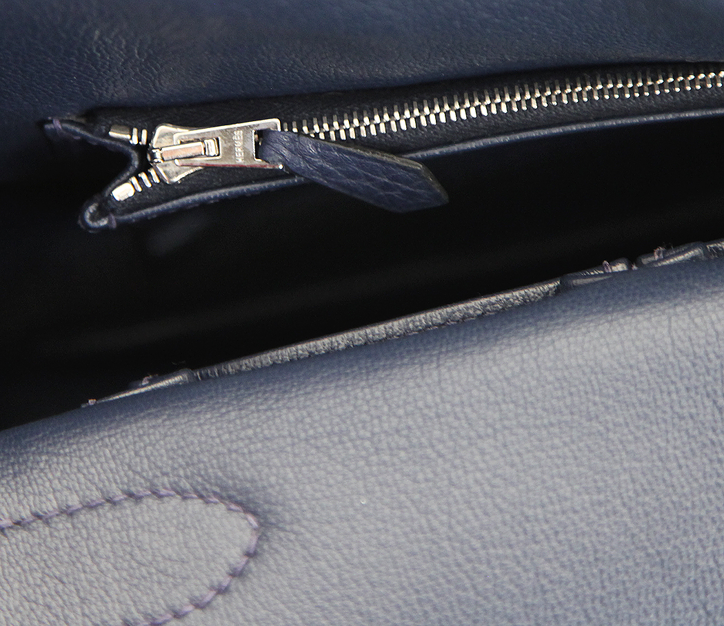 Hermès Jypsiere 34 Navy Bag