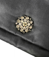 Lanvin Black Silk Clutch