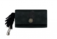 Lanvin Black Silk Clutch