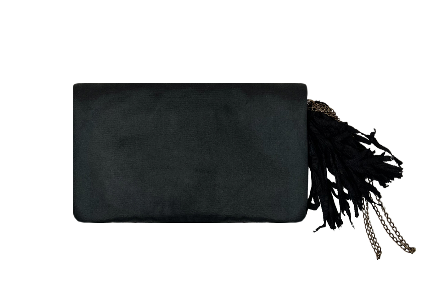 Lanvin Black Silk Clutch