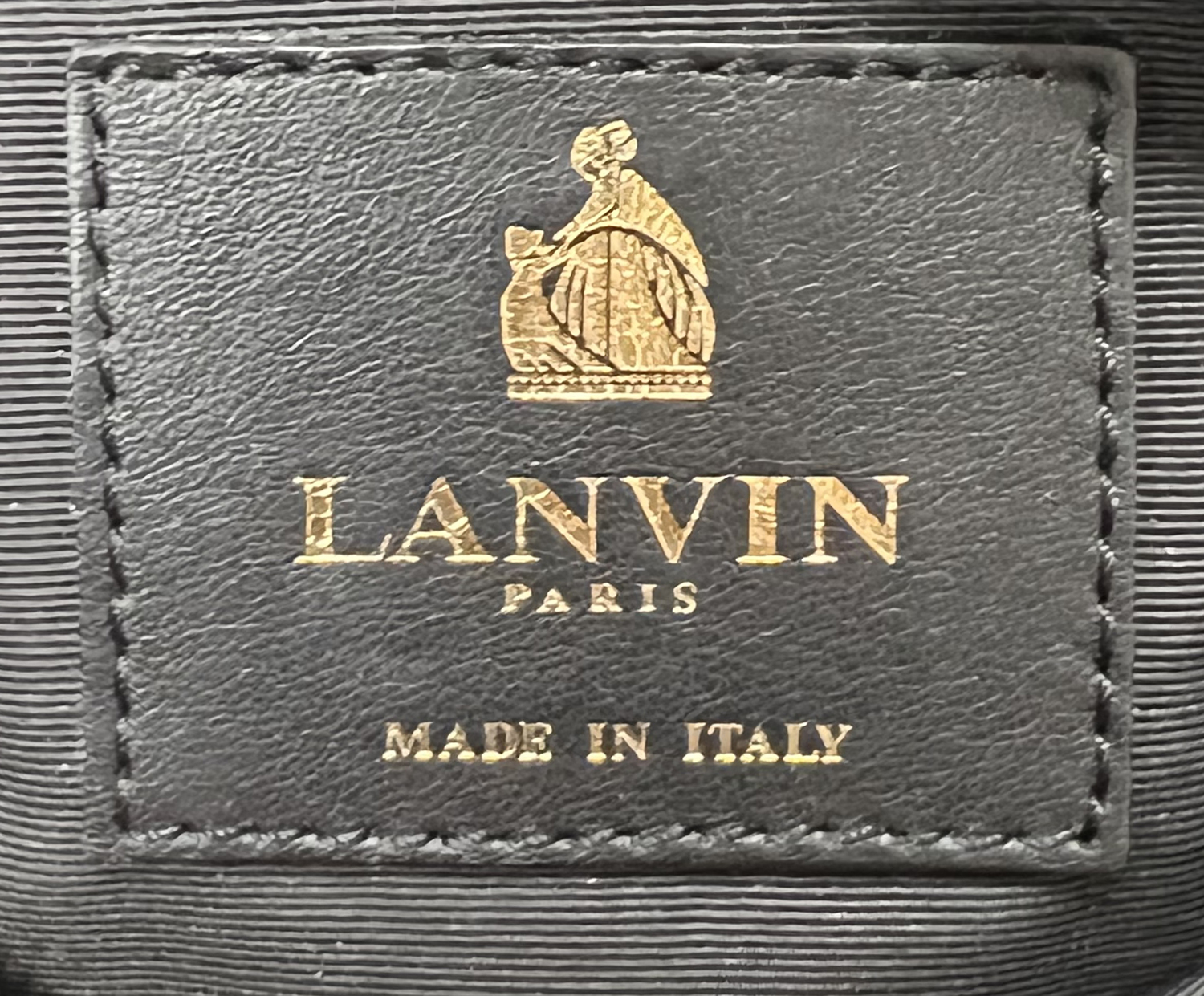 Lanvin Black Silk Clutch