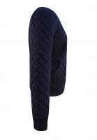 Chanel Navy Cashmere Zip Sweater