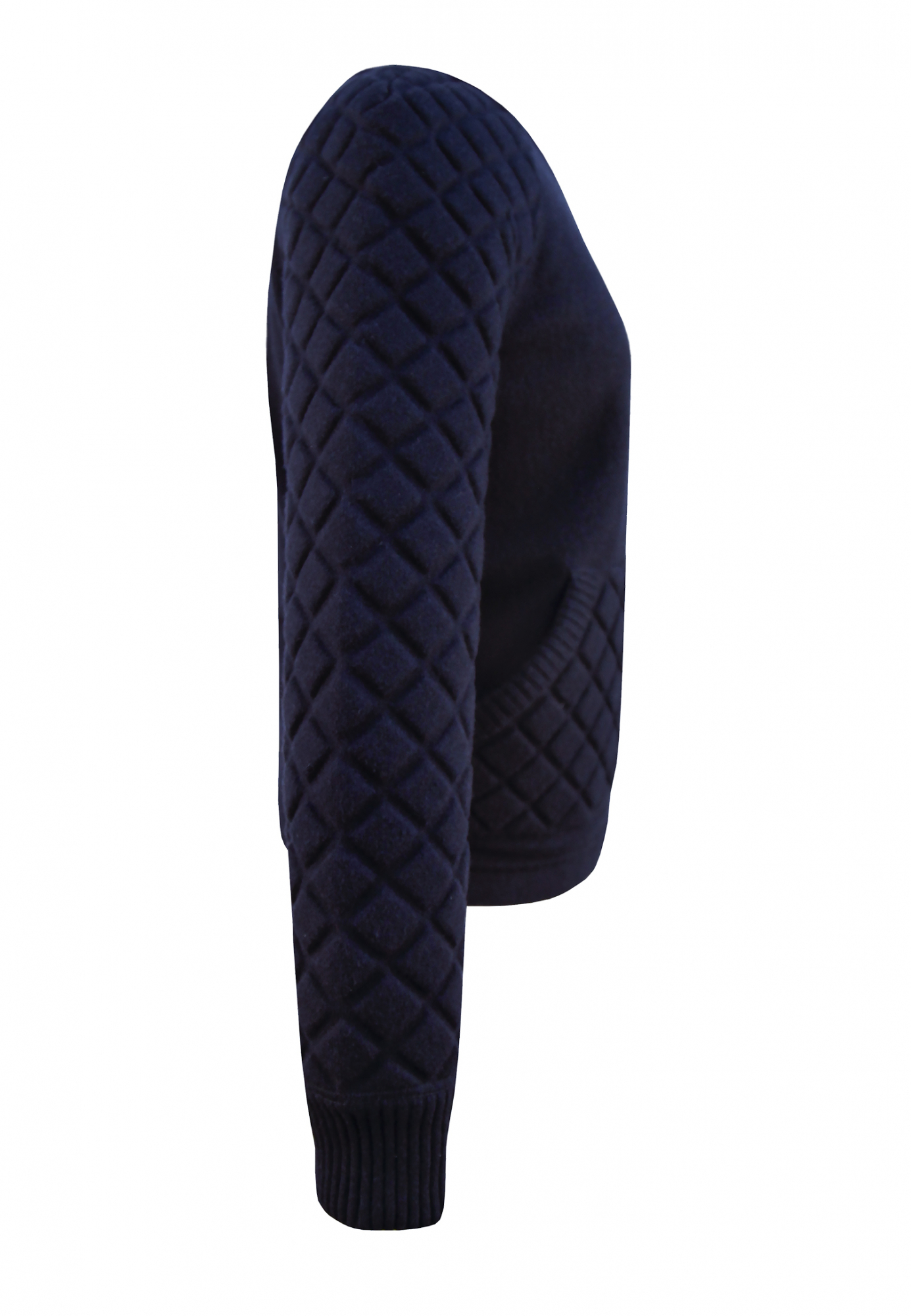 Chanel Navy Cashmere Zip Sweater