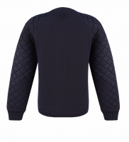 Chanel Navy Cashmere Zip Sweater