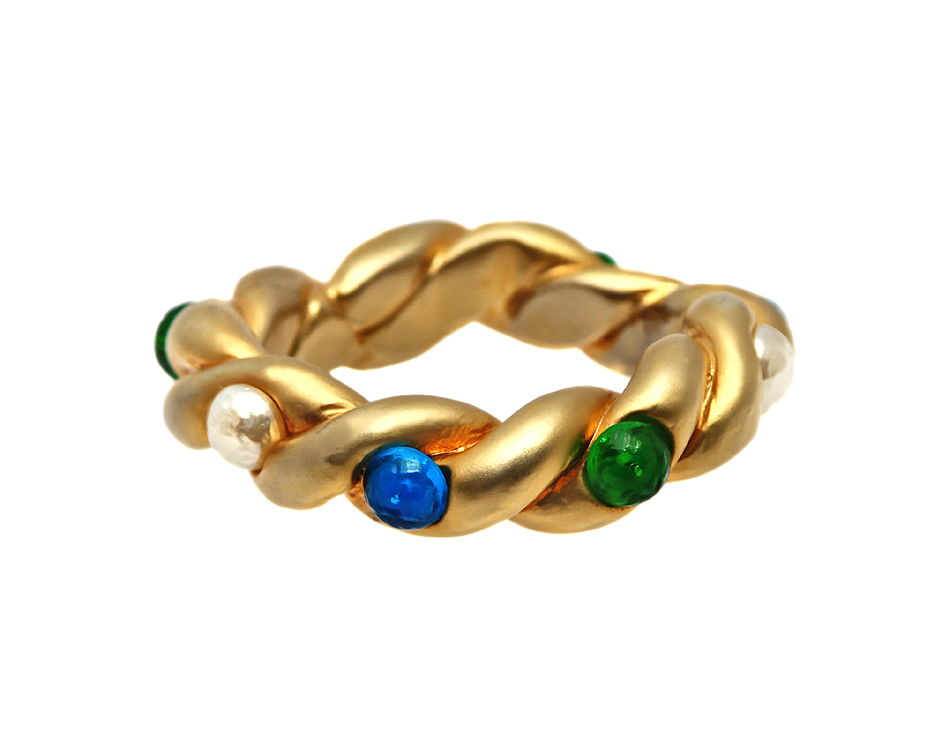 Chanel Pearl and Gripoix Crystal Bracelet