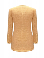 Chanel Peach Tweed Jacket