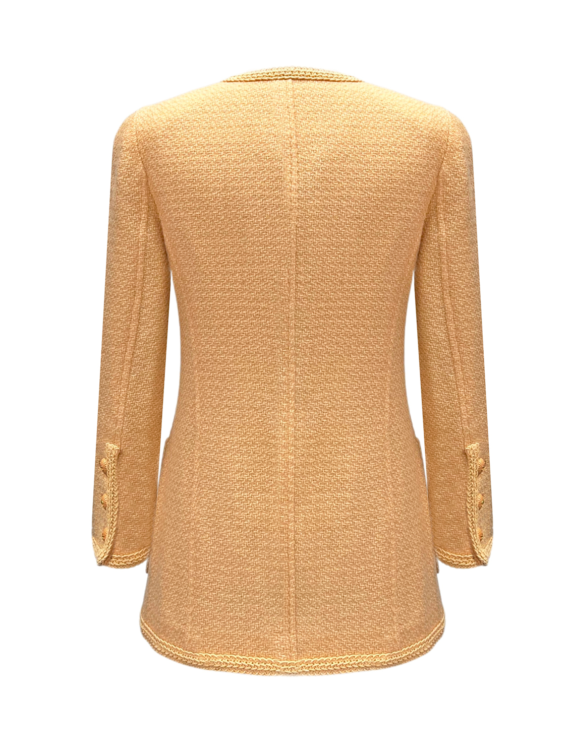 Chanel Peach Tweed Jacket