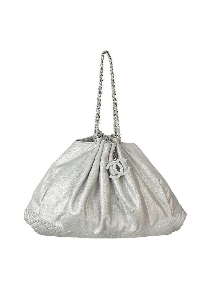 Chanel Tote Silver Bag
