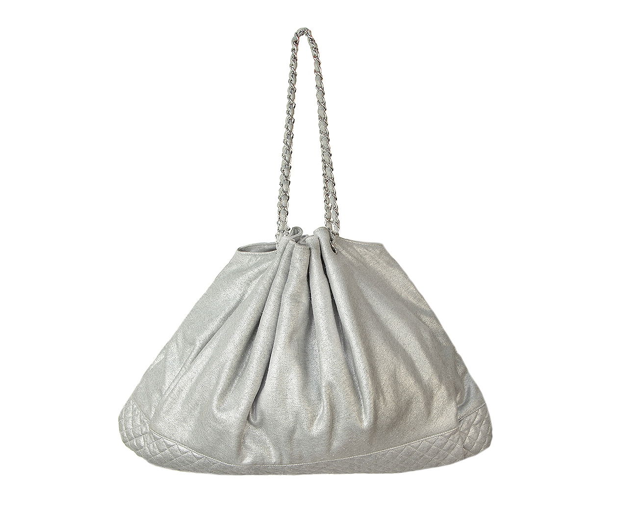 Chanel Tote Silver Bag