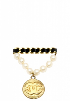 Chanel Pearl Medal Brooch
