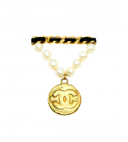 Chanel Pearl Medal Brooch