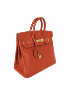 Hermès HAC Birkin 32 Brique Box Bag