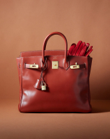 Hermès HAC Birkin 32 Brique Box Bag