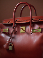 Hermès HAC Birkin 32 Brique Box Bag