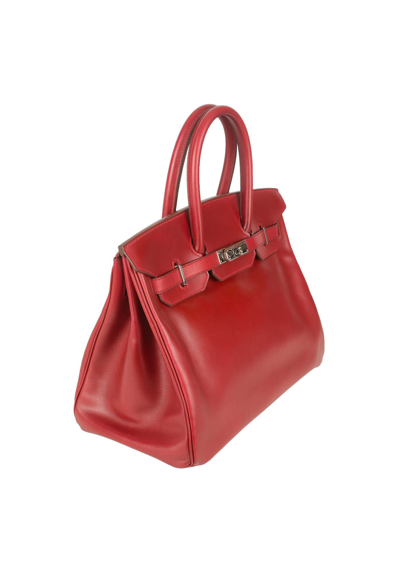 Hermès Birkin 35 Rouge H Box Bag