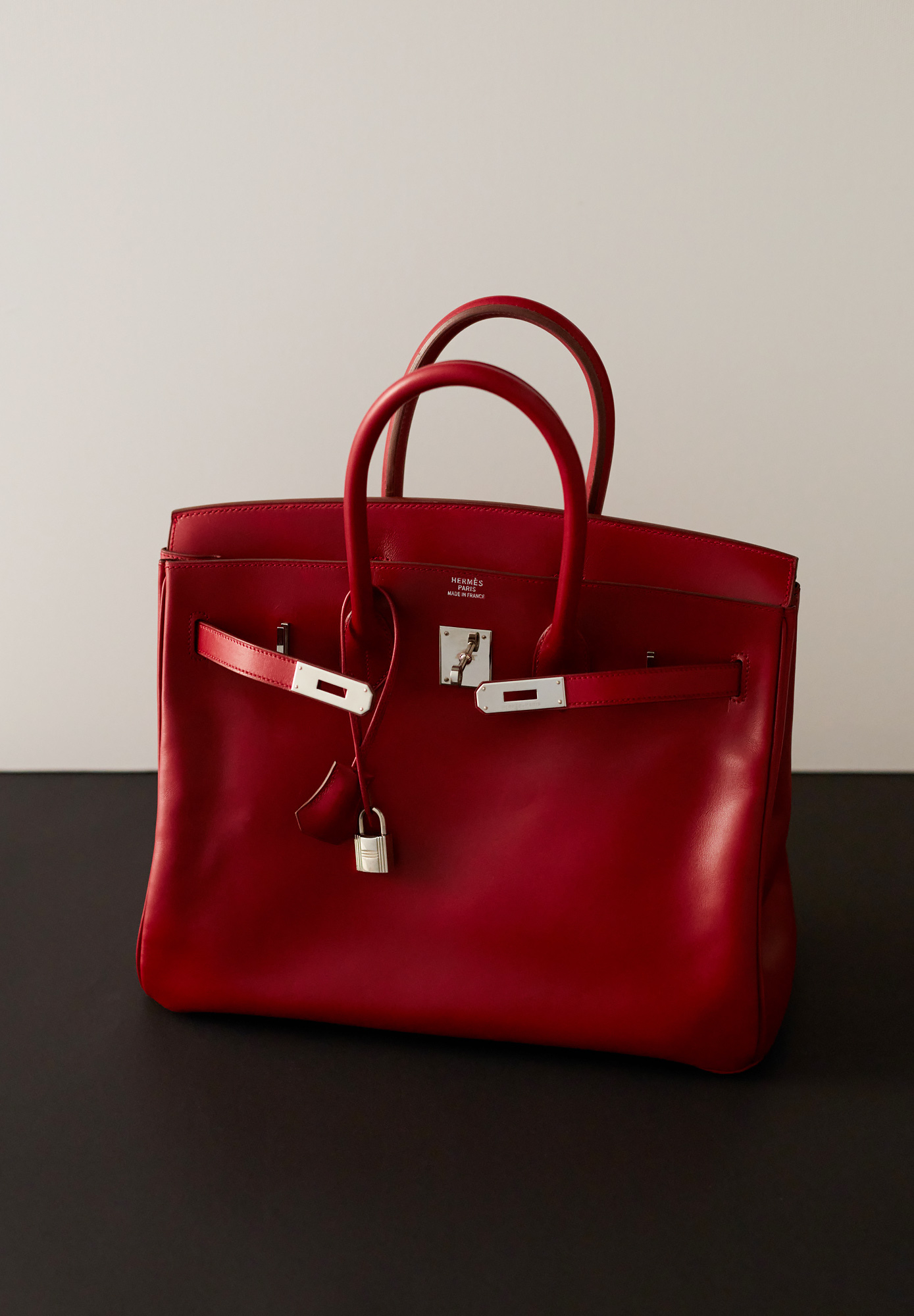Hermès Birkin 35 Rouge H Box Bag