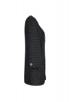 Black Decorative-Hardware Chanel Jacket