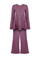 Purple Chanel Tweed Suit