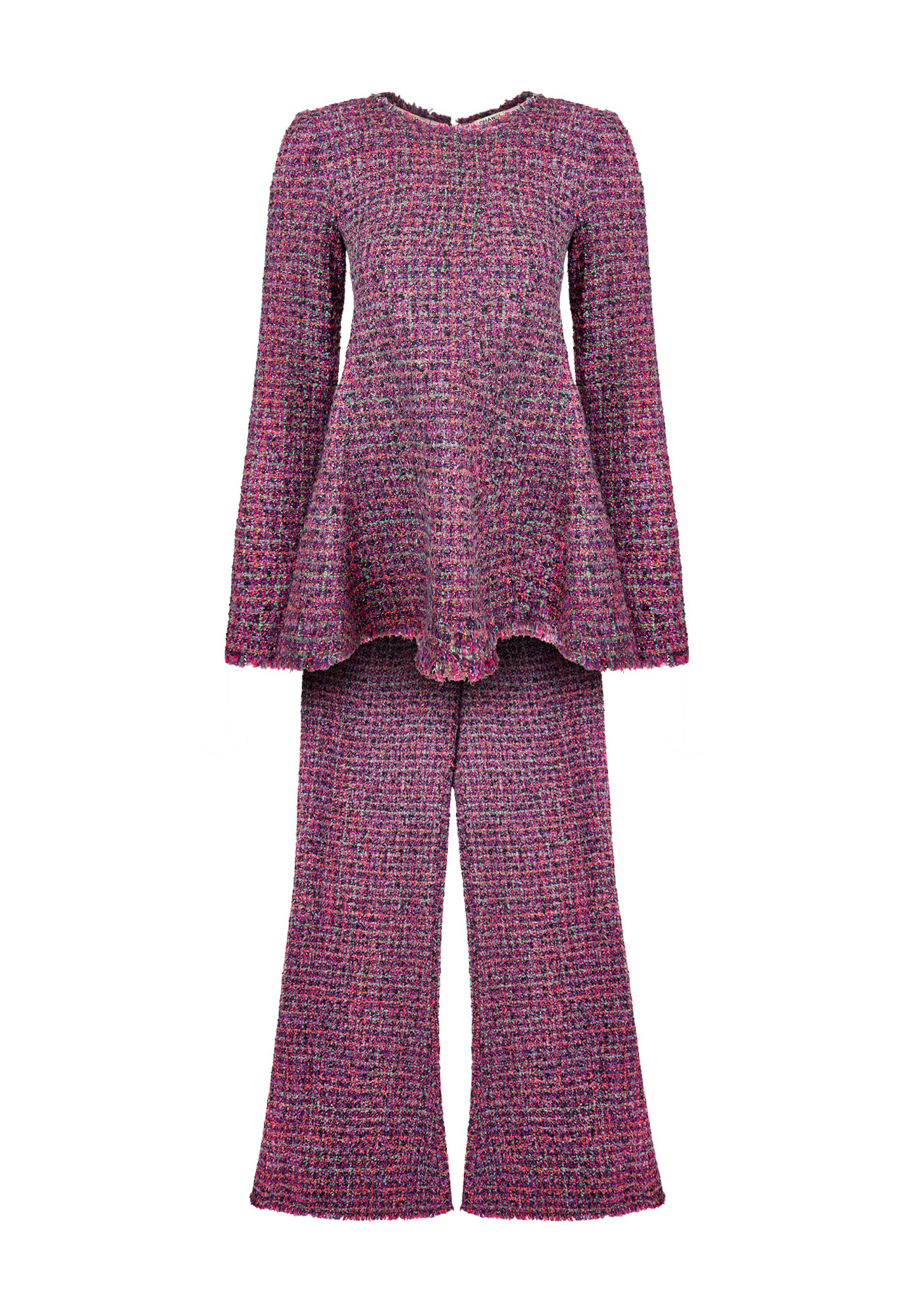 Purple Chanel Tweed Suit