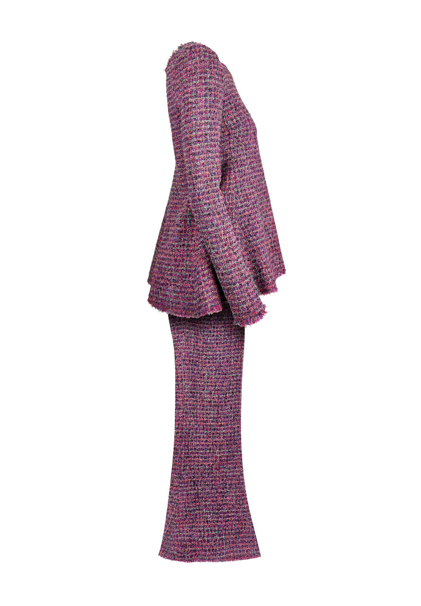Purple Chanel Tweed Suit
