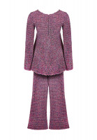 Purple Chanel Tweed Suit