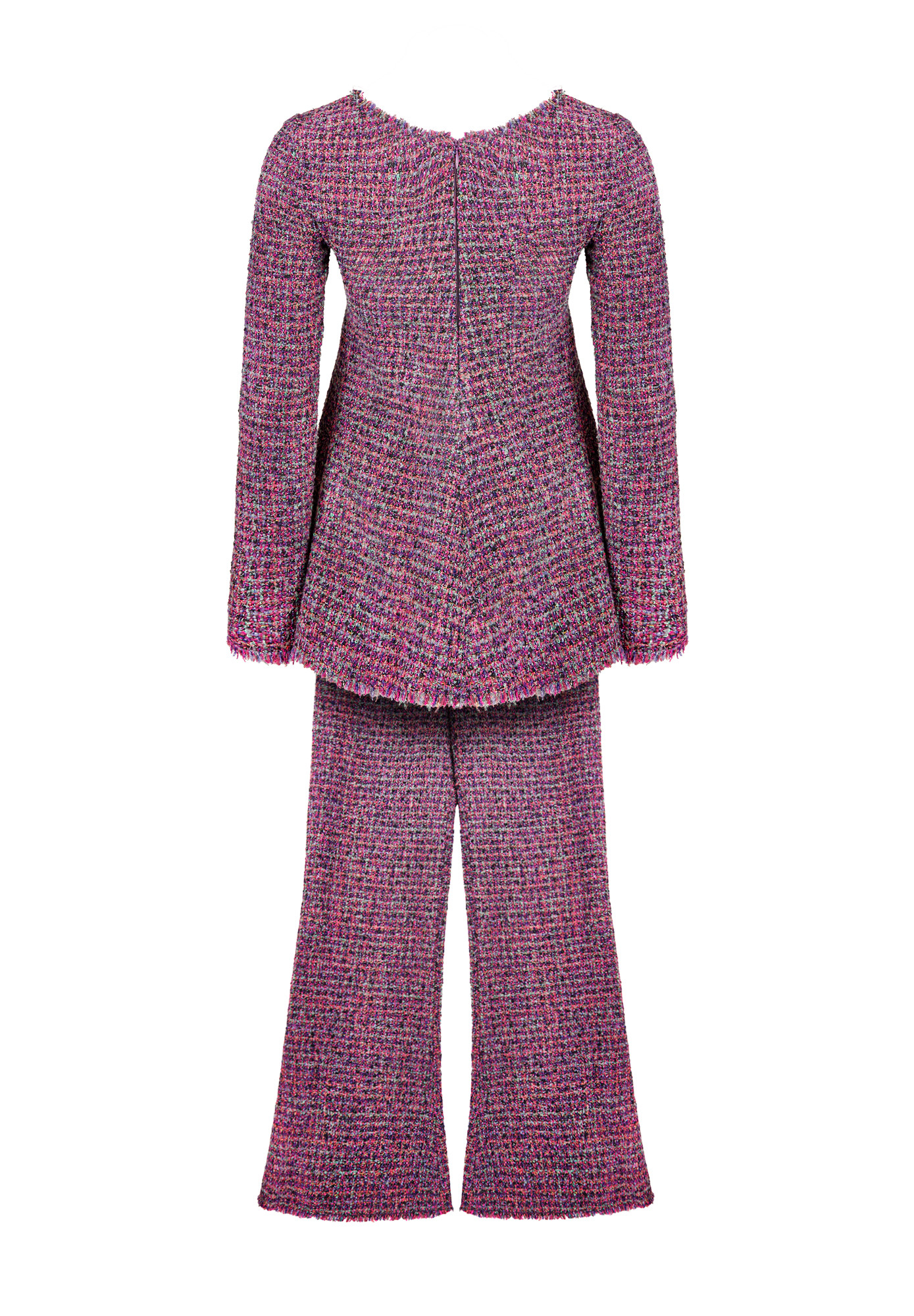 Purple Chanel Tweed Suit